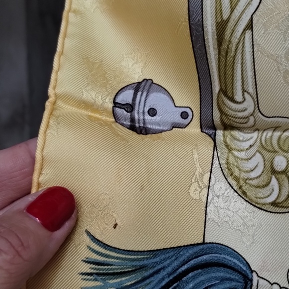 Hermes J Abadie Plumes et Grelots Silk Scarf - Picture 15 of 17